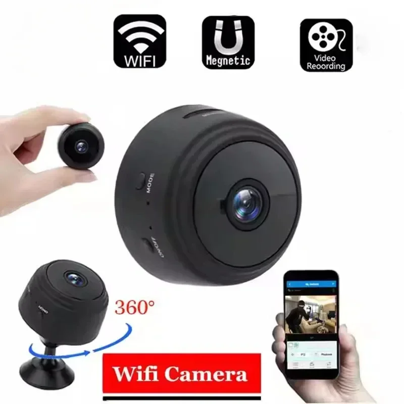 Mini Caméra de permission IP A9 A13 Sans Fil, Micro Caméscopes, Version Nuit, Voix, Vidéo, Sécurité, Wifi, pour Maison Intelligente
