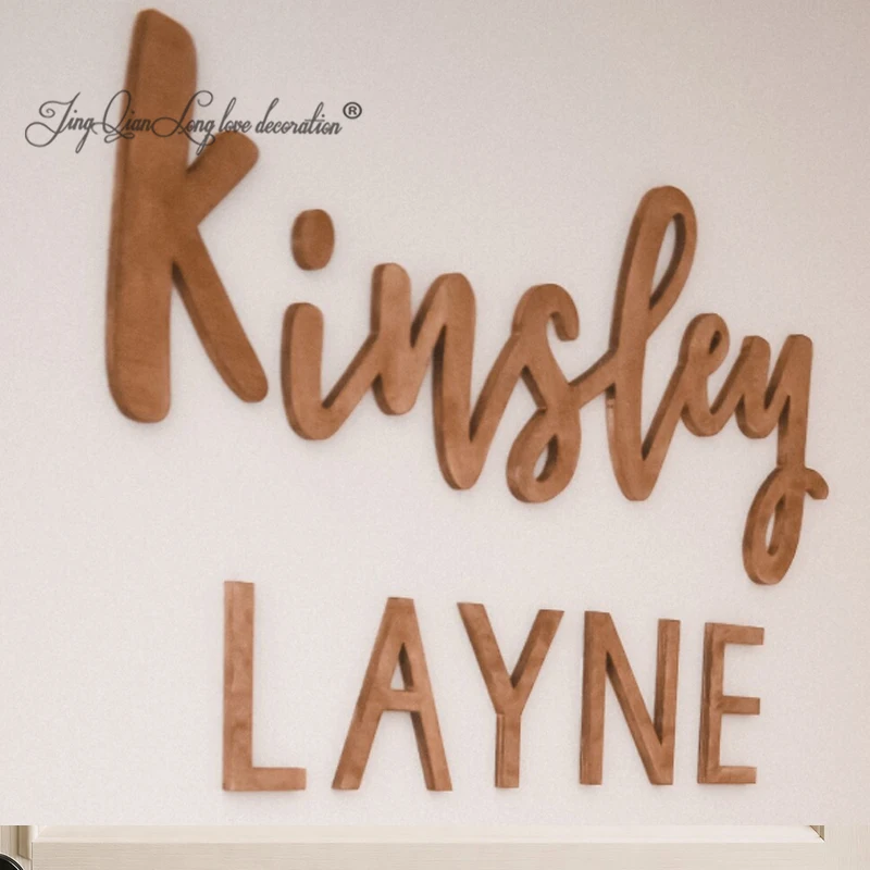 Custom Wood Name Sign – Script & Block Font, Nursery Decor Personalized wooden name Name Signs