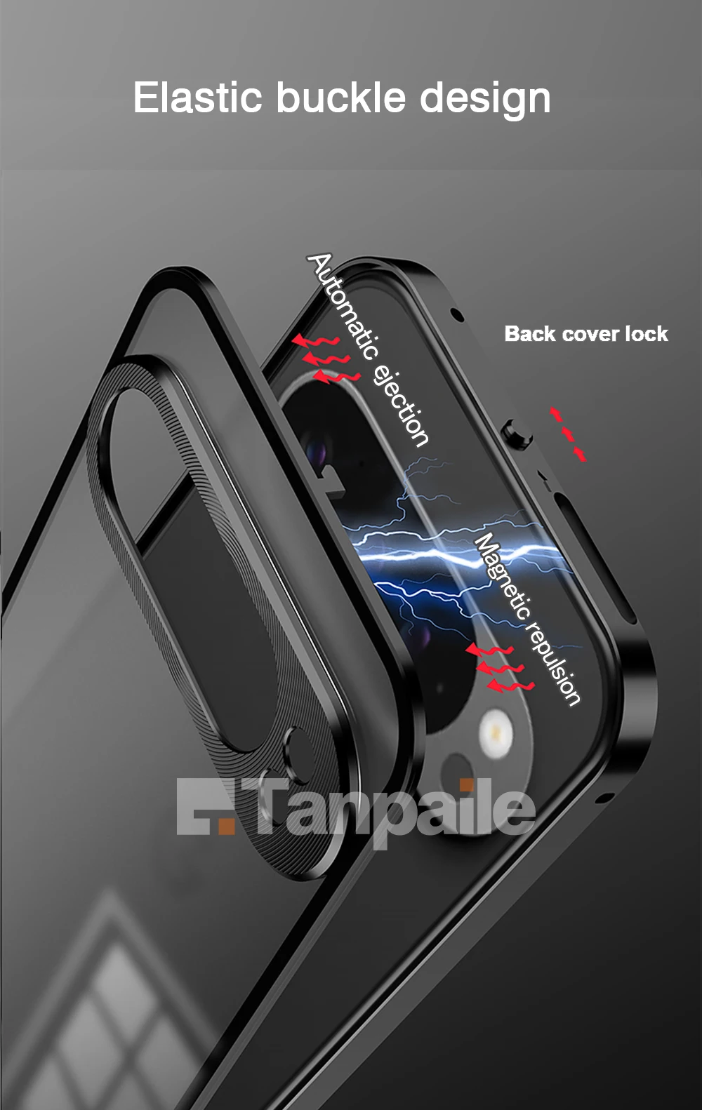 For Google Pixel 7 Pro Luxury Aluminum Metal Case for Pixel 9 Pro XL Case for Pixel 8 Pro Tempered Glass Lock Magnet Cover