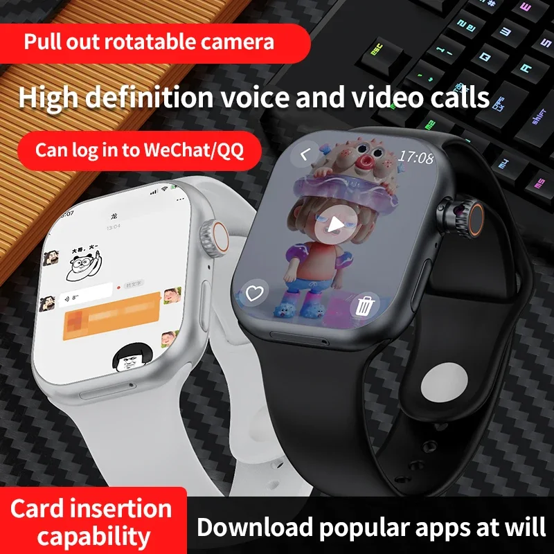 CD20 Smart Watch 5G Android 10.0 Smartwatch With 180° Rotary Camera GPS WIFI HealthSmartwatch