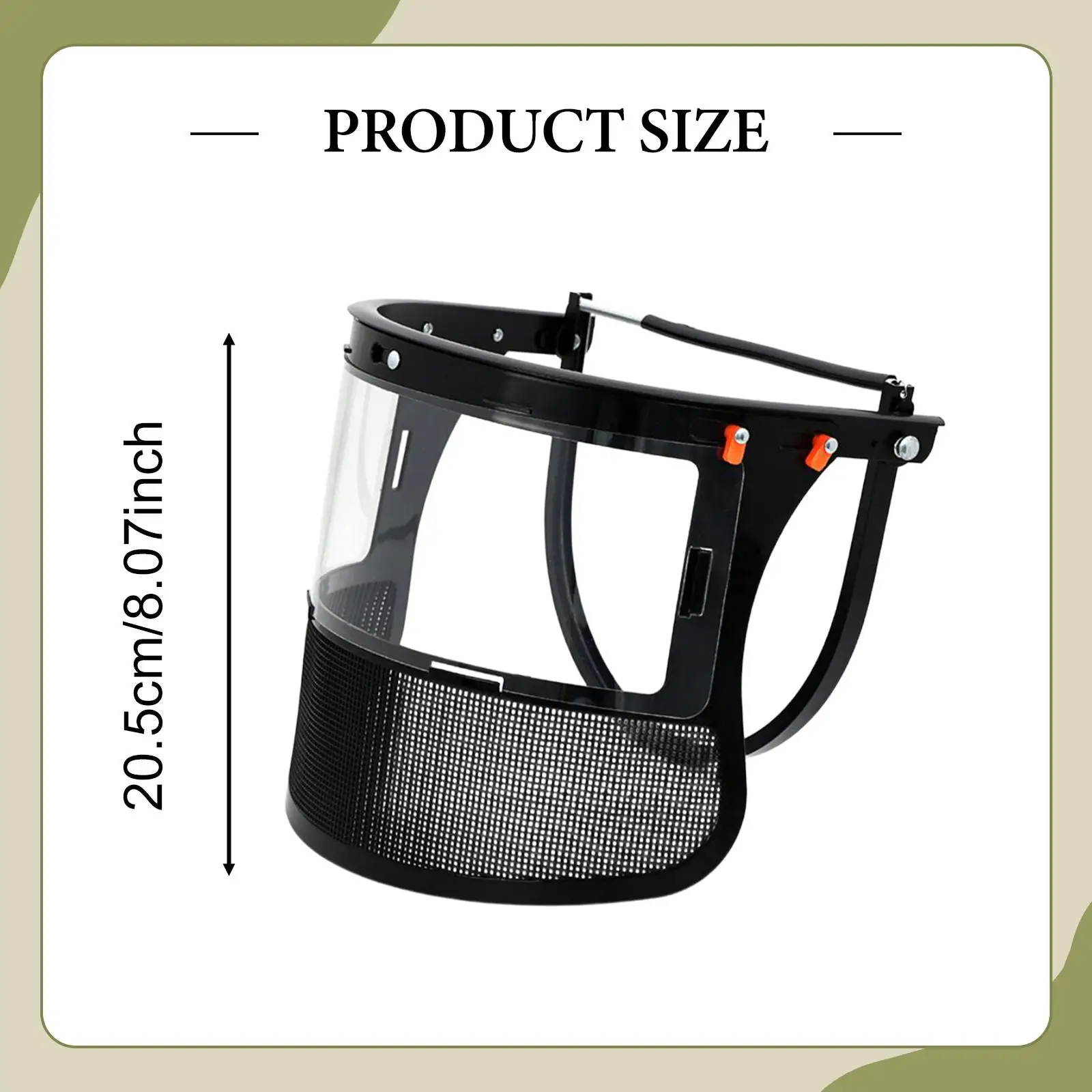Face Shield for Hard Hat Metal Mesh Visor with Flip Up Adapter for Forestry Chainsaw Work Safety Helmet Dustproof Mask