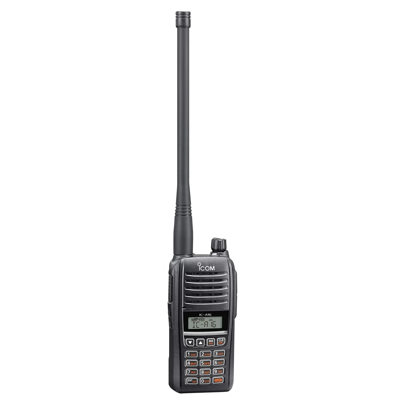 IC-A16 ICOM VHF Air Band Transceptor Rádio Portátil para Comunicação Plana IP54 Rádio Ground To Air com Língua Principal
