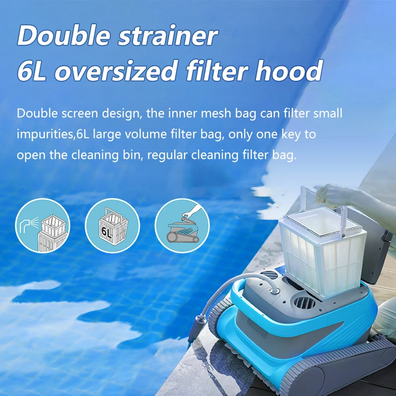 Professional Automatic Underwater Cleaning Robotic Swimming Pool Vacuum Cleaner