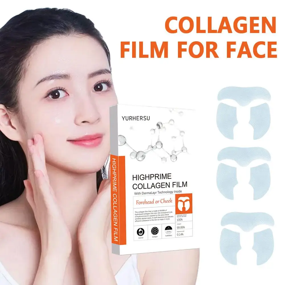 Siero viso al collagene solubile Anti invecchiamento idratante idrolizzato dissolvenza Fine rassodante linee di sollevamento Film Gel rughe pelle
