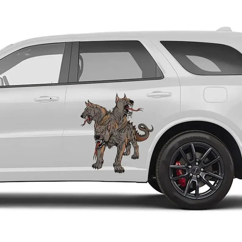 

Автомобильная наклейка Cerberus Hellhound Livery, комплект из 2 предметов, ограниченная серия, разработанная для дома и печати на виниловом украшении премиум-класса