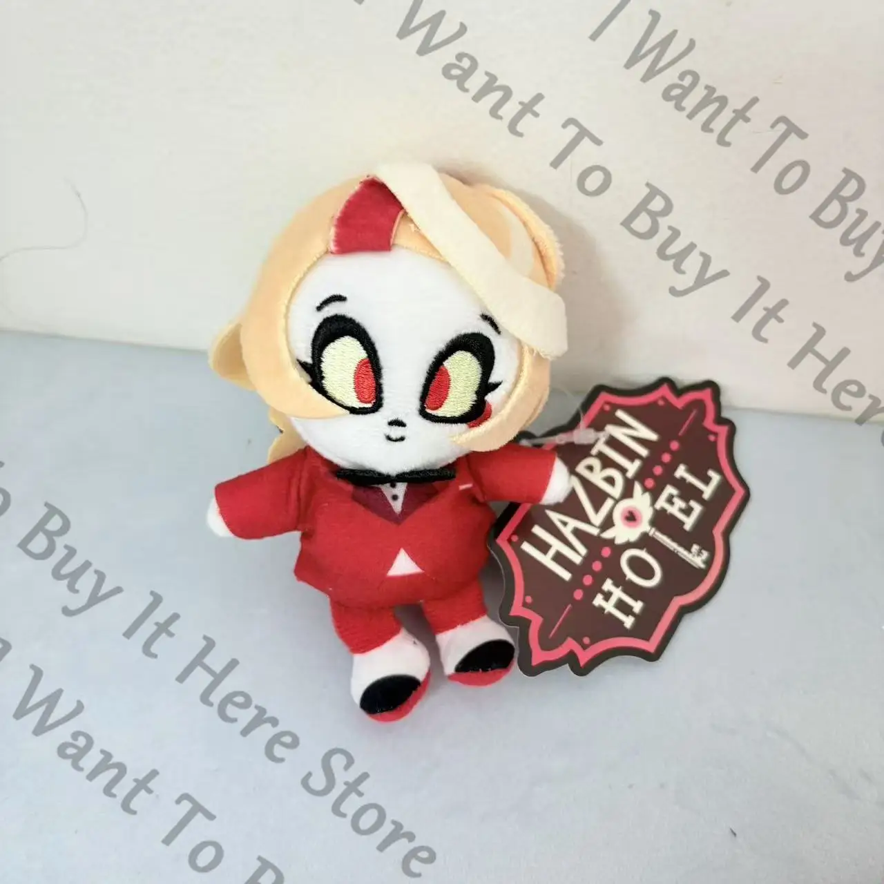 Genuine Anime Hazbin Hotel Angel Dust Lucifer Morningstar Husk Niffty Sir Pentious Charlie Vaggie Cosplay Fluffy Maumet Puppet view 4