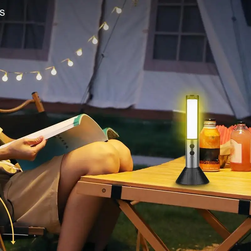 Telescopic Camping Light Flashlight Lantern Rechargeable LED Flashlight Outdoor Work 3 Lighting Modes 3000mAh Battery Camping