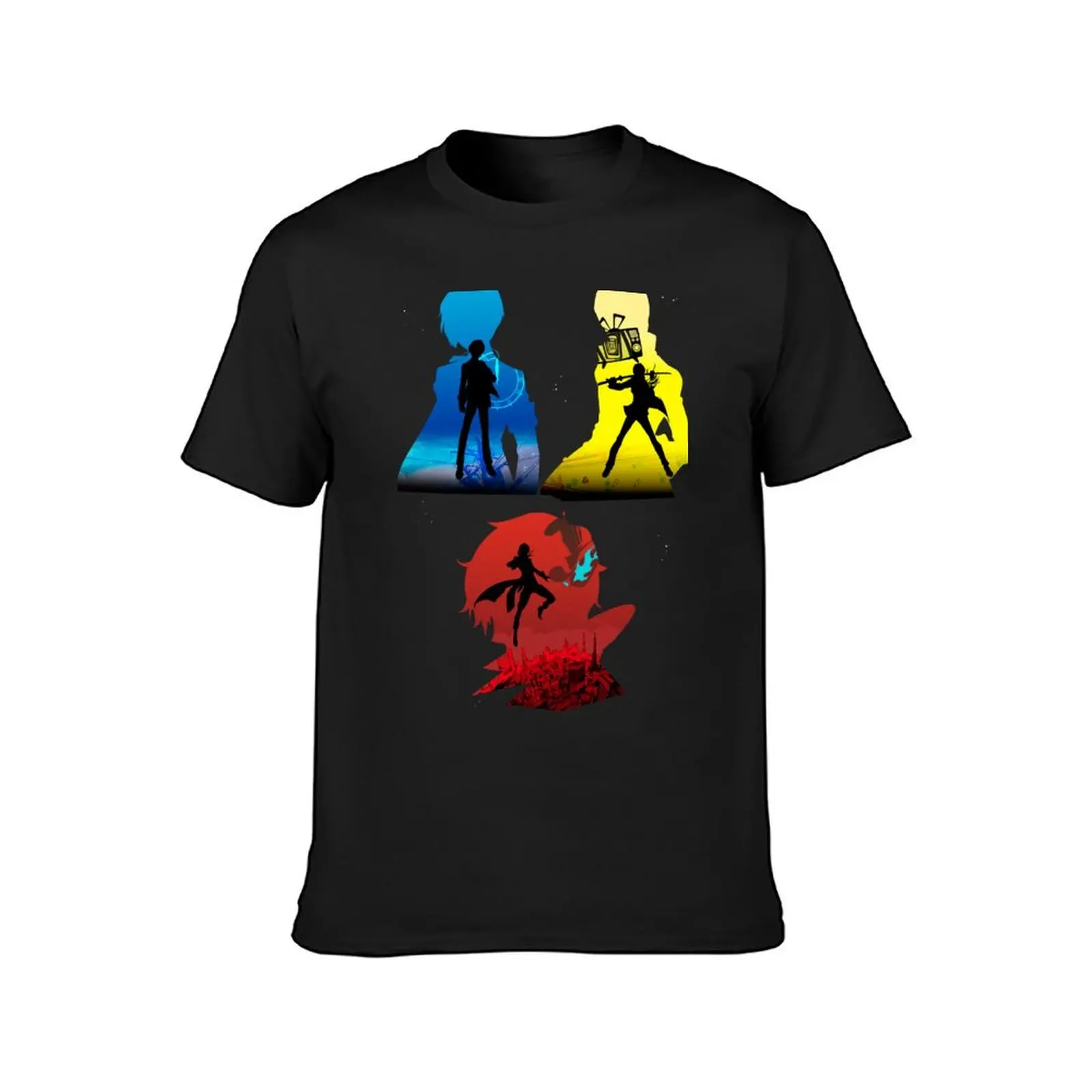 Persona Protagonists Silhouette T-Shirt new edition quick drying kawaii clothes funnys T-shirts for men cotton