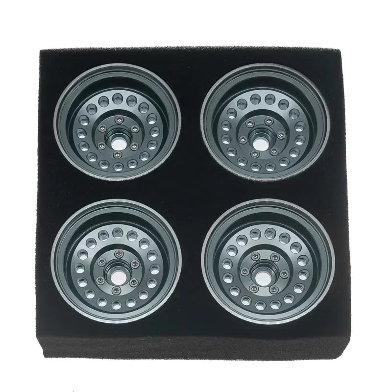 4 Uds 1,9 pulgadas Offset -8mm Beadlock RC juego de llantas cubo de rueda para 1:10 coche Crawler Axial SCX10 II 90046 SCX10 III AXI03007 TRX4