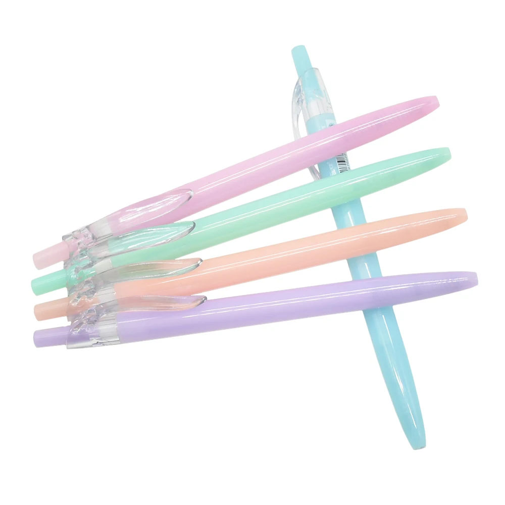 5Pcs Schreibwaren Nette 0,5mm Blau Tinte Stift Kugelschreiber Schule Liefert Büro Lernen Schreiben Kugelschreiber Einfache Super Gute schreiben – Detail 3