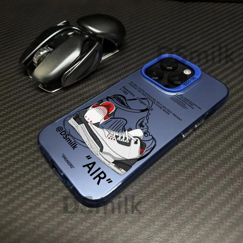 Funda de teléfono para iPhone 16 15 14 13 Pro 12 11 Pro Xs X XR Max 8 7 SE, fundas duras de TPU con láser, cubierta trasera-S322P1