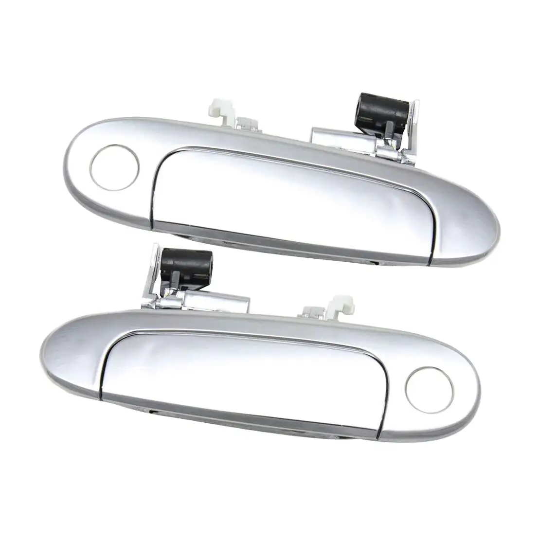 1 Pair Front Left Right Exterior Door Handle Silver Fit for Toyota Echo 2000 2001 2002 2003 2004 2005