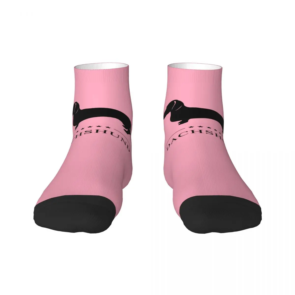 Dachshund Men's Crew Socks Unisex Fun 3D Printed Sausage Badger Wiener Dog Dress Socks