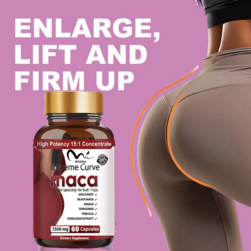 60 capsules that are easy to swallow increase natural curves for buttocks and buttock growth supplement vegetarian