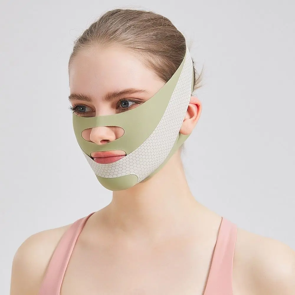 Adjustable Face Sculpting Sleep Mask Breathable Elastic V Line Shaping Mask Skin Care Slimming Strap Lifting Tightening Mask