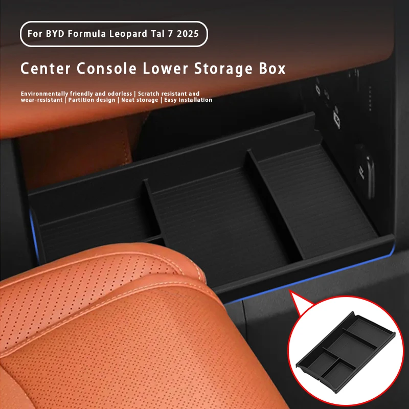 

For BYD Formula Leopard Tai 7 2025 Car Centre Console Armrest Storage Box Organizer Tray Car Interior Accessories