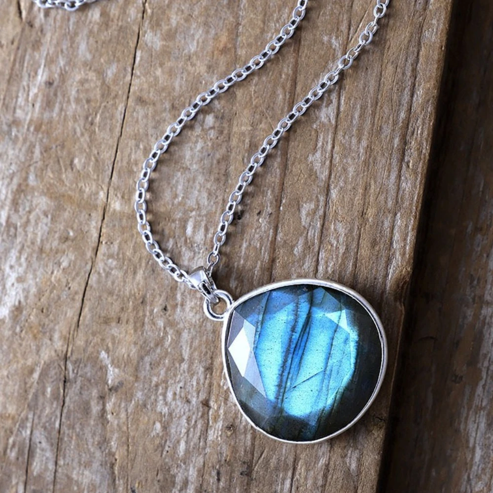 

Подвески в виде капель воды из натурального камня, медные ожерелья для мужчин и женщин, персонализированное роскошное модное ожерелье, ювелирные изделия высокого качества