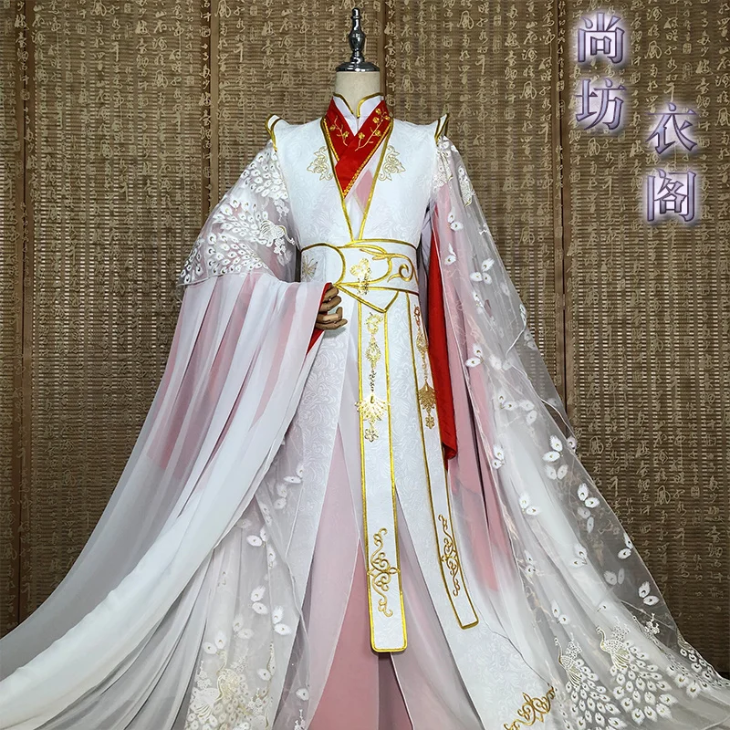 Heavenly officials bless the crown prince, Joy God, Xie Lian, cos Feather Que, peacock, anthropomorphic ancient costume, cos Han