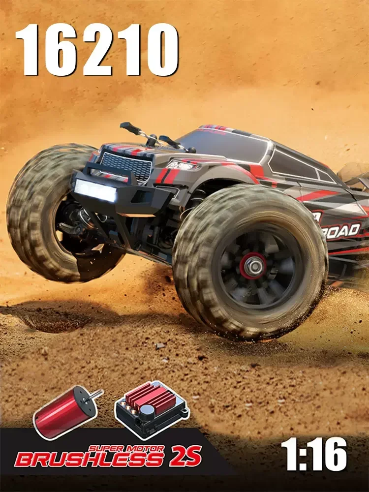 MJX 1/16 Brushless Rc Remote Control Car 16209 16210 High-Speed Off-Road Vehicle Simulation Model Toy Holiday Gift