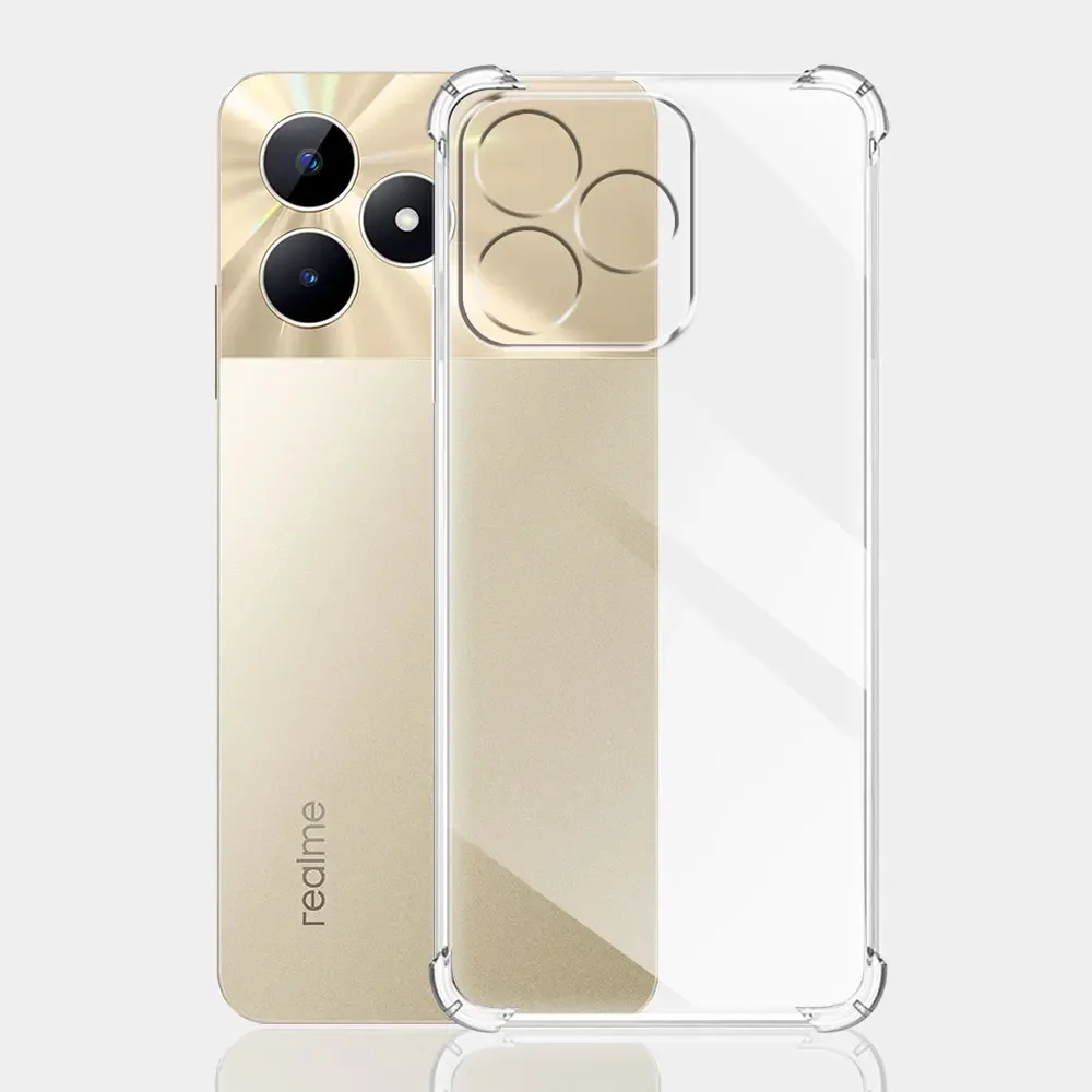 Shockproof Clear Case For Realme Note 50 Soft Silicone Phone Case For Realme Note 50 Protect Back Cover for Note50 RMX3834 Funda