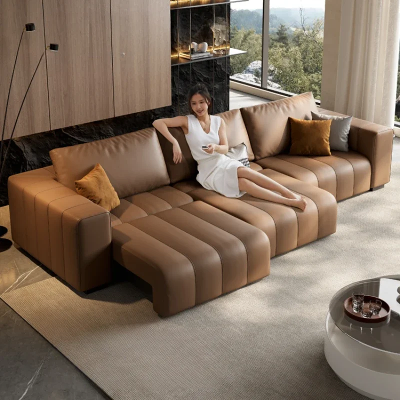 متعددة الوظائف أريكة سرير الكهربائية قابل للسحب مفاتيح البيانو أريكة سرير صف مستقيم Divani Da Soggiorno أثاث الشقق #2