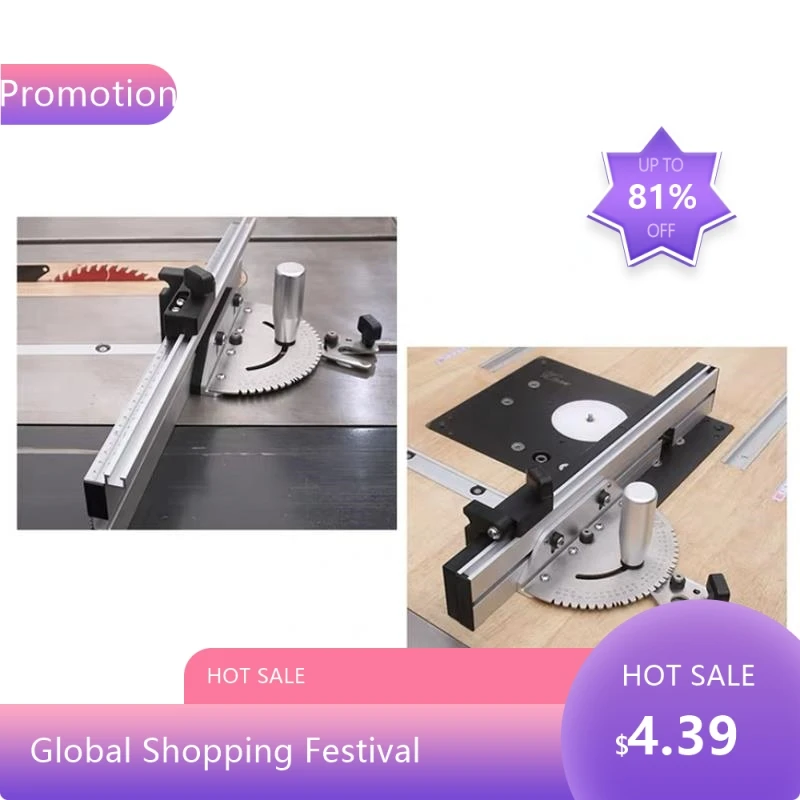 

080040803 Многоцелевой регулируемый угловой калибр 0-60 градусов Деревообрабатывающий стол Ручка пилы 60-градусная сборка Essenti