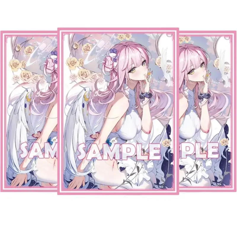 60Pcs/Set ACG Blue Archive Mika Cards Sleeve Anime Game Characters Colorful Laser Version DIY Cards Protective Cover