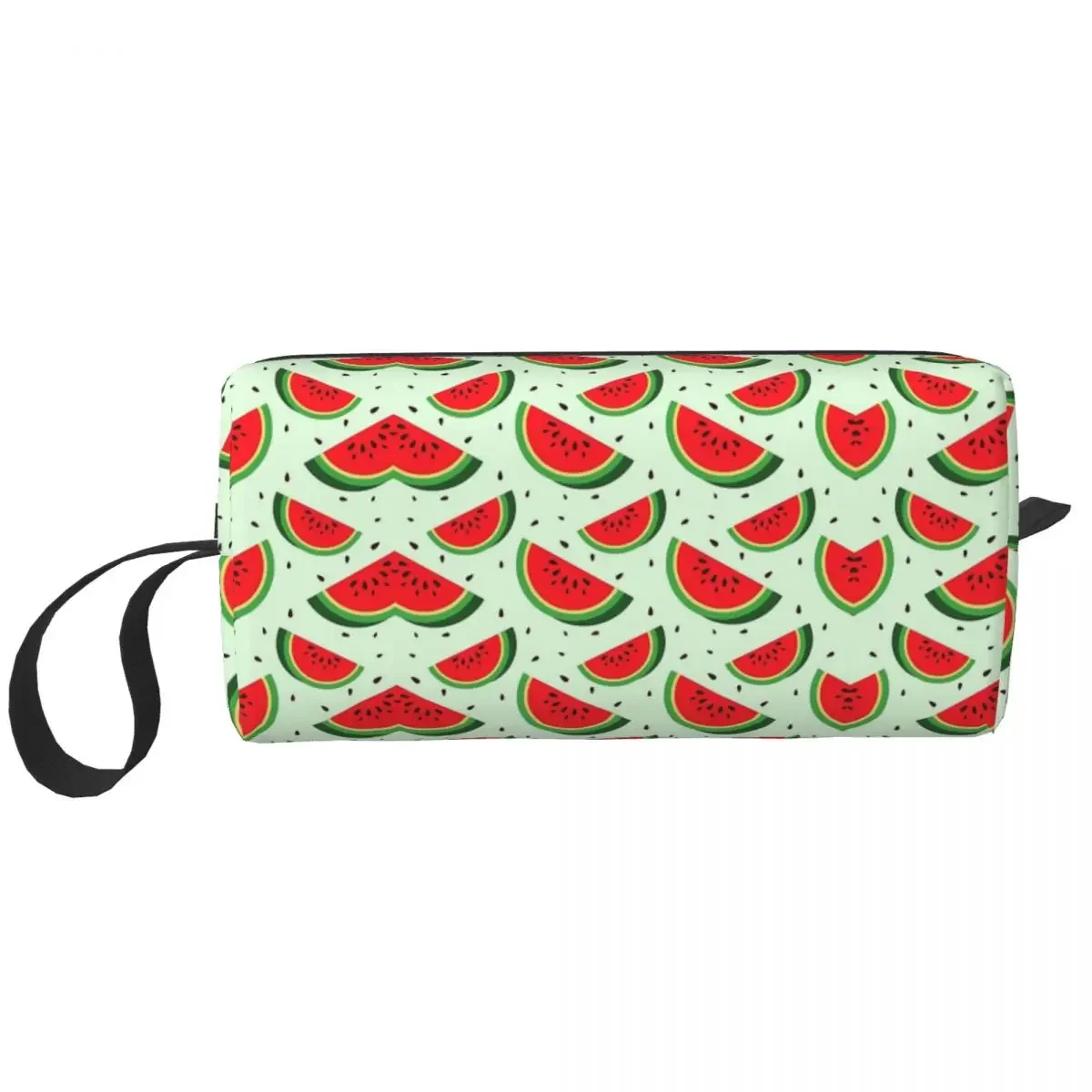 Cute Watermelon Slices Makeup Bag Cosmetic Organizer Storage Dopp Kit Toiletry Cosmetic Bag for Women Beauty Travel Pencil Case