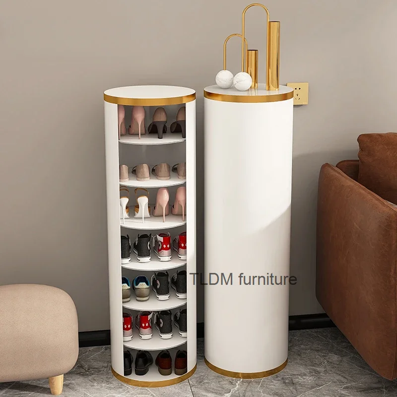 

Display Shoe Organizer Corner Living Room Lounge Mobile Smart Bedroom Shoe Cabinet Luxury Armoires De Salon Home Furnitures