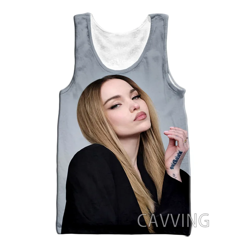 CAVVING 3D Printed Dove Cameron Tank Tops Harajuku Vest  Summer Undershirt Shirts Streetwear for Men/women