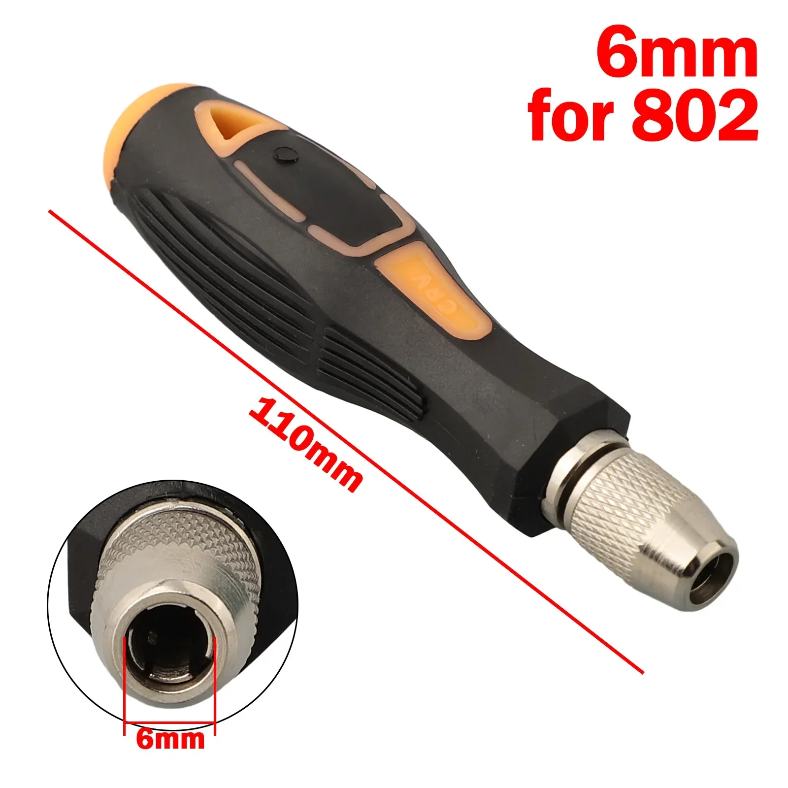 801 802 Screwdriver Bit Handle For 5/6mm Round Electric Screwdriver Bit Handle Disassemble Screw Driver Bit Holder Hand Tools