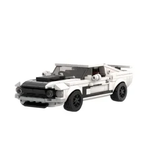 Mustang Boss302 Sport Speed Racing Car Moc Building Block Brick Model Assenbly Exhibition Collection Zabawki Prezent dla chłopców i dzieci