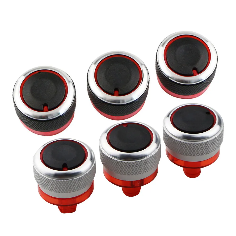 3Pcs/Set Car AC Panel Knob for Peugeot 206 207 2005 - 2011 for Citroen C2 AC Heat Control Knobs Switch Sticker Accessories