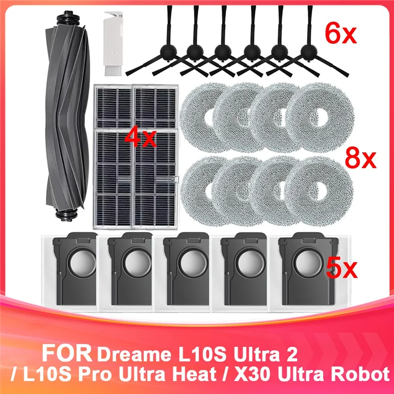 Акция! Nakładki для швабры Dreame L10s Ultra Dreame L10s Pro Ultra Heat Аксессуары Аксессуары для пылесоса