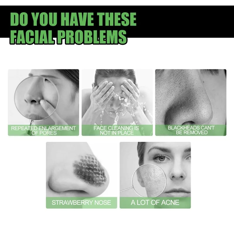 1-4PCS Carbone di bambù Peel Off Maschera per il viso Pulizia profonda Rimozione di comedone Minimizzatore dei pori Trattamento dell'acne Controllo dell'olio