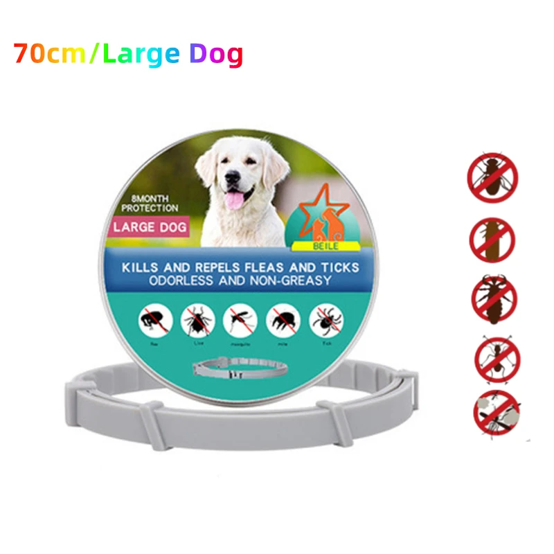 Extendable Pet Flea Collar Antiparasitic Necklace Personalized Anti Flea and Tick Big Dog Puppy Cat Anti-Flea Collar Ticks Dogs
