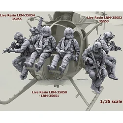 1 / 35 Resin Soldier Model Modern Black Hawk Helicopter Set Soldier 9  White Model