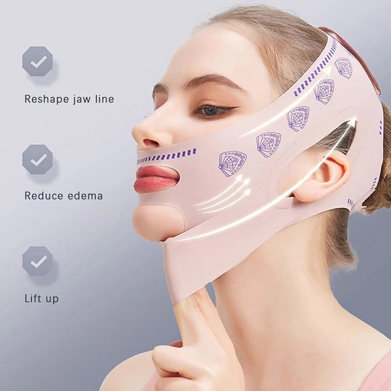 Face Mask V Lifting V Line Shape Face Lift UP Facial Slimming Bandage Mask Cheek Chin Neck Slimming Thin Belt