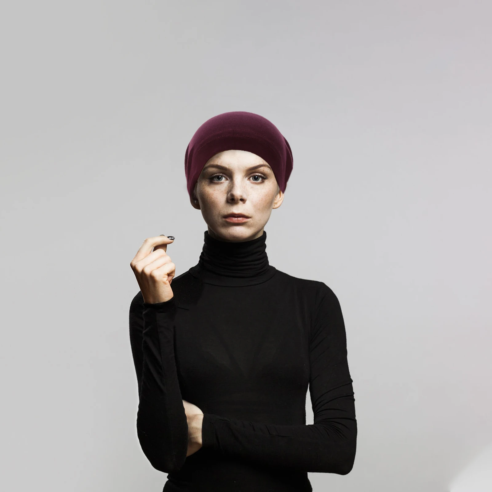 

2pcs Women Neck Covers Under Scarf Tube Cap Inner Hijab Caps Hijab Bonnet For Arabic Malaysia Style Islamic Wear Spring Summer