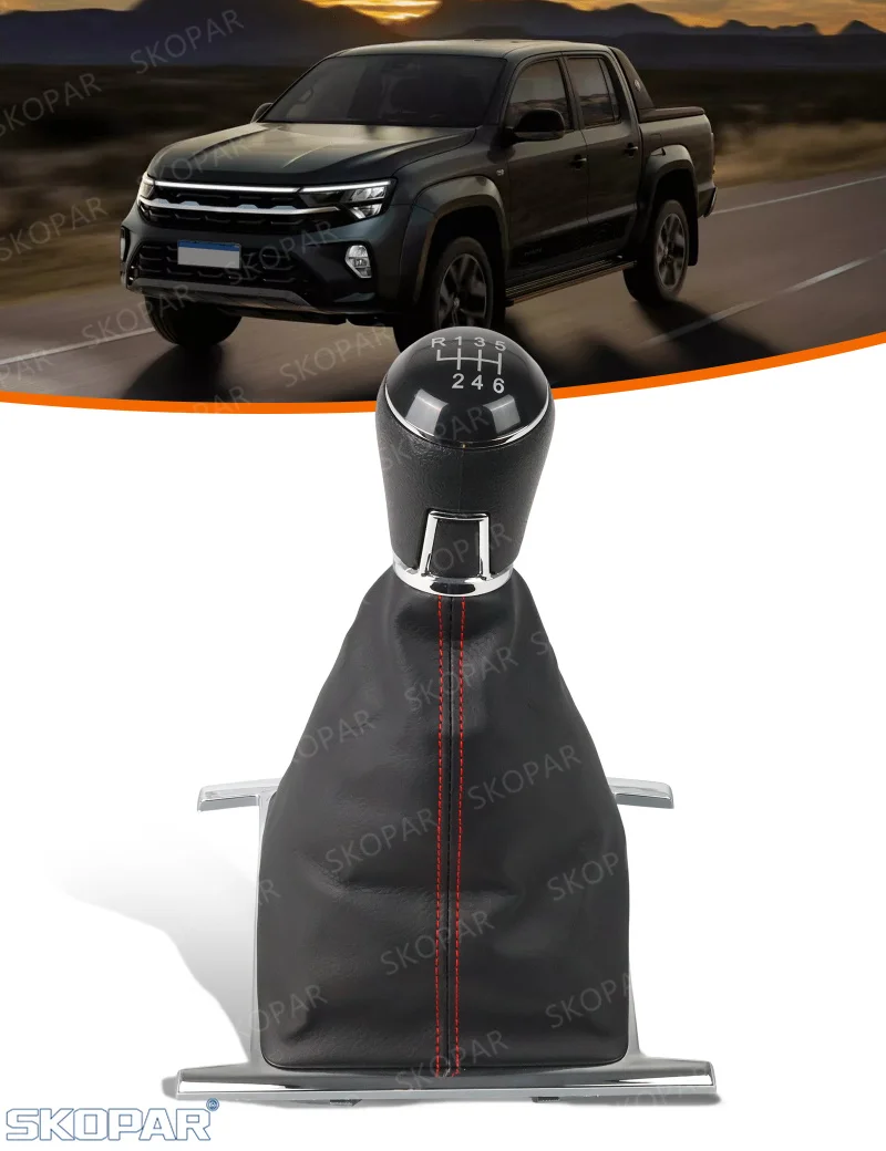 For VW Amarok 2010 2011 2012 2013 2014 2015 2016 2017 2018 2019 2020 2021 2022 Skopar Car accessories MT 6 Speed gear shift knob