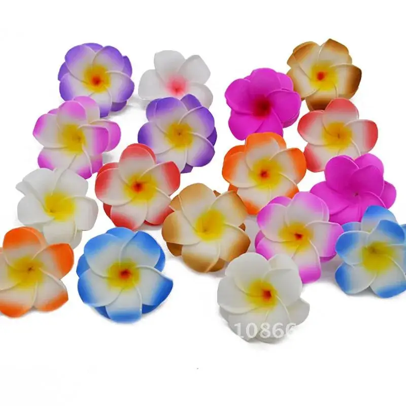 Lot of 10 Hawaiian Plumeria PE Foam Frangipani Artificial Flower Headdress Flowers Egg Flowers Wedding Party Decoration Supplies