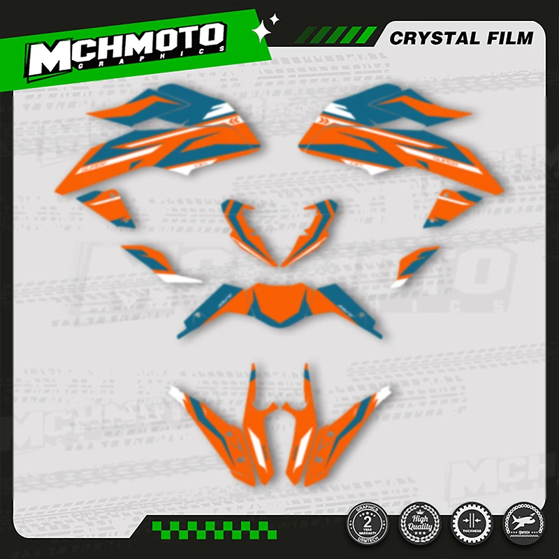

MCHMFG Full Set Motorcycle Fairing Graphics Background Decals Stickers Kits For KTM Duke 125 390 2017 2018 2019 2020