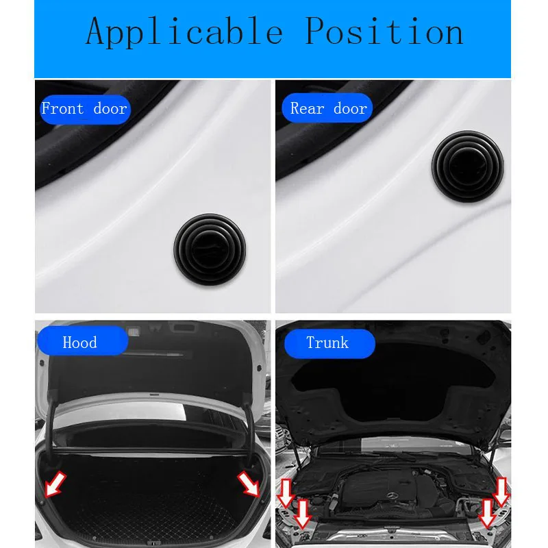 Car door anti-collision silicone pad cushion gasket for  Peugeot 508 2008 4008 5008 407 4007 206 308 208 3008 RCZ GT Partner view 5