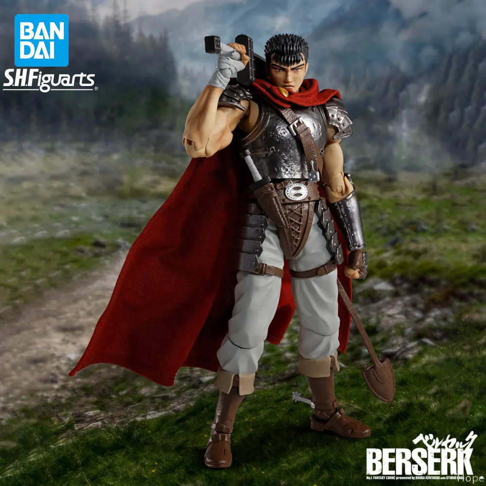 

In Stock Original BANDAI SHFiguarts Berserk The Band of The Hawk Guts Figure Anime Action Model Genuine Boxed Toy