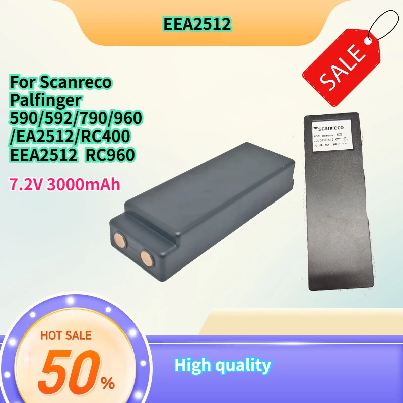 

7.2V 3000mAh For Scanreco for Palfinger 590/592/790/960/EA2512/RC400 EEA2512 RC960 Pump Truck Remote Control Battery