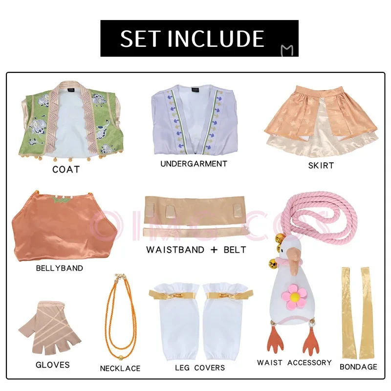 

Where Winds Meet Cosplay Costume Uniform Wig Anime Halloween Women Costumes Game