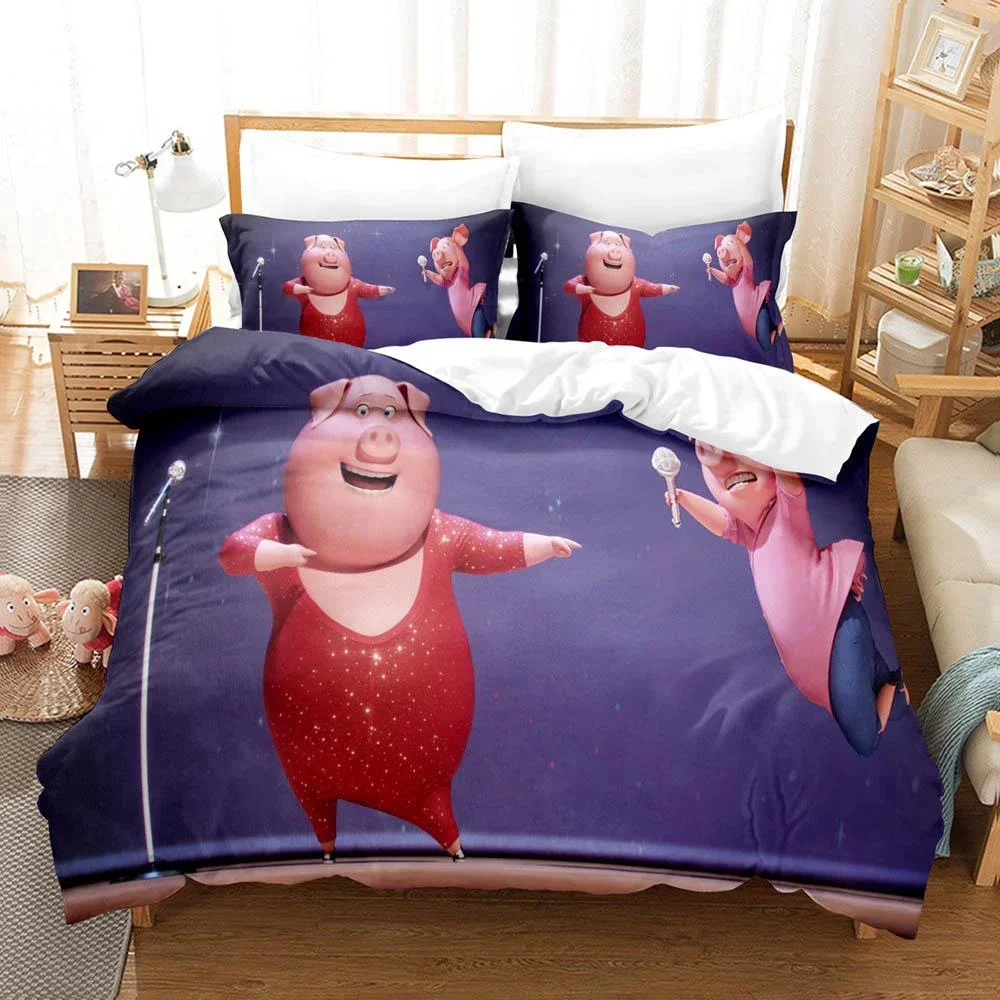 

2024 New 3D Printed Bedding Set Single Double Full Queen King Size Aldult Boys Bedroom Duvet Cover Set Quilt Cover Pillowcase