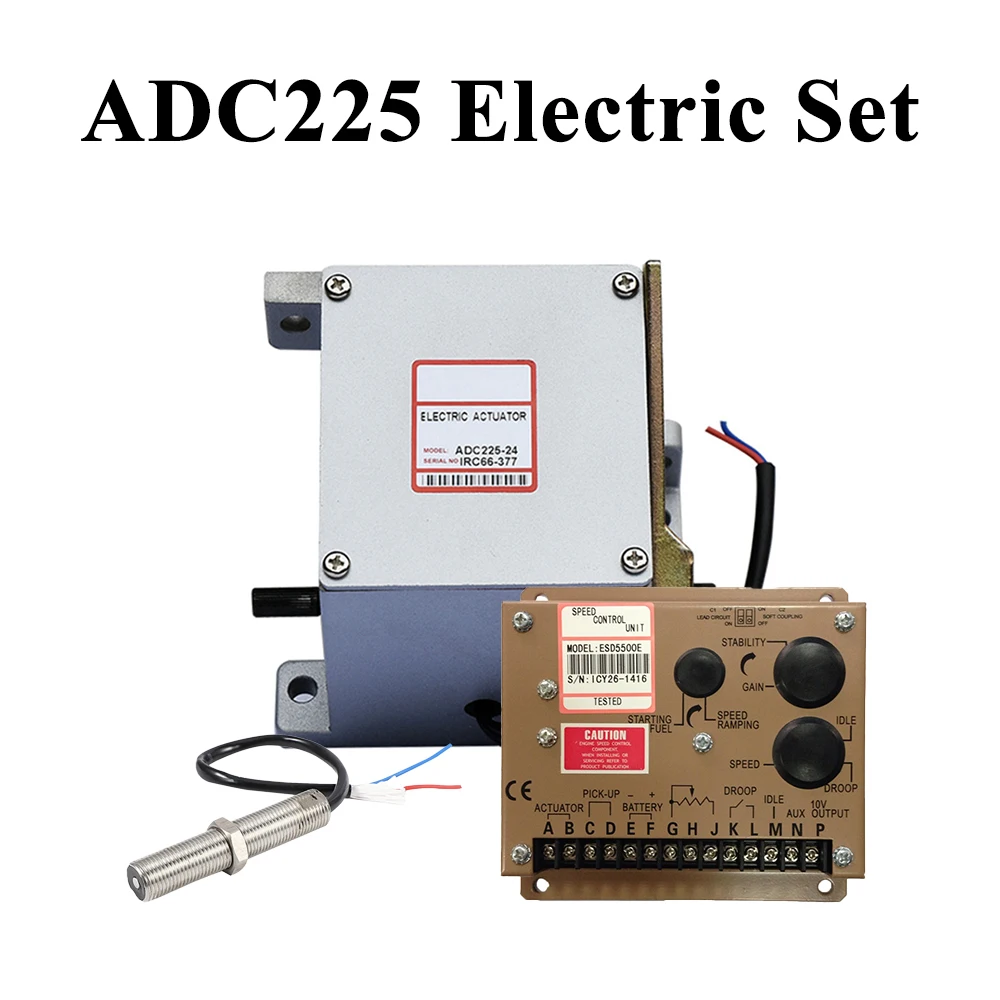 

Actuator ADC225 Engine Electric Governor Kits Pickup Speed Sensor ESD5500E Speed Controller for Diesel Generator Top-Quality