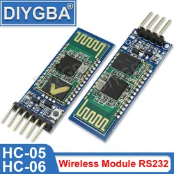 1PCS Wireless Module HC-05 HC-06 For Rduino Serial 6 Pin Bluetooth/HC06 4 Pin RF Receiver Transceiver Module RS232 Master Slave