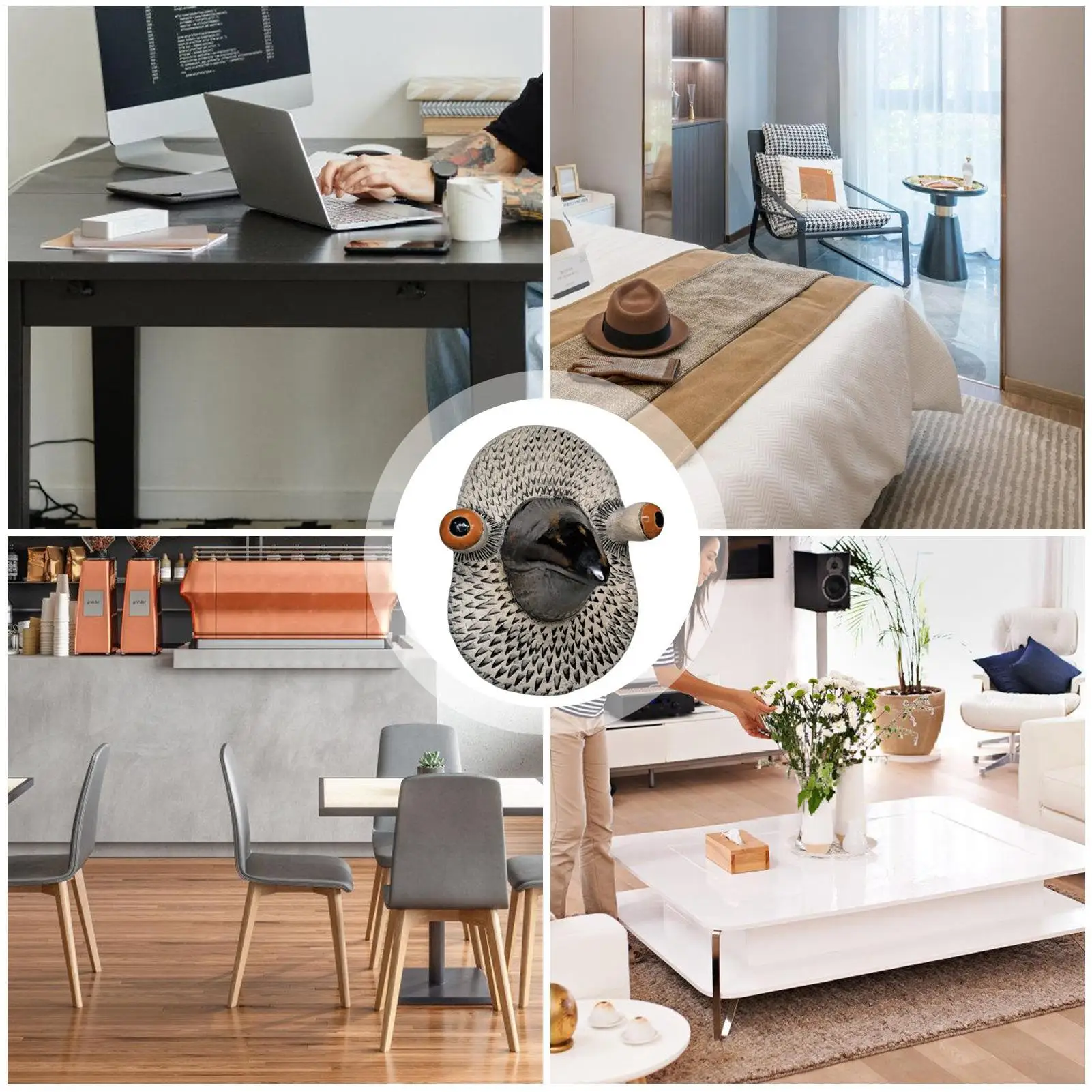 

Настенный декор в виде птицы, голова животного, настенное крепление, художественный декор, эстетическая статуя, деревенский домашний декор для сада, фермерского дома, праздника, семьи, женщин